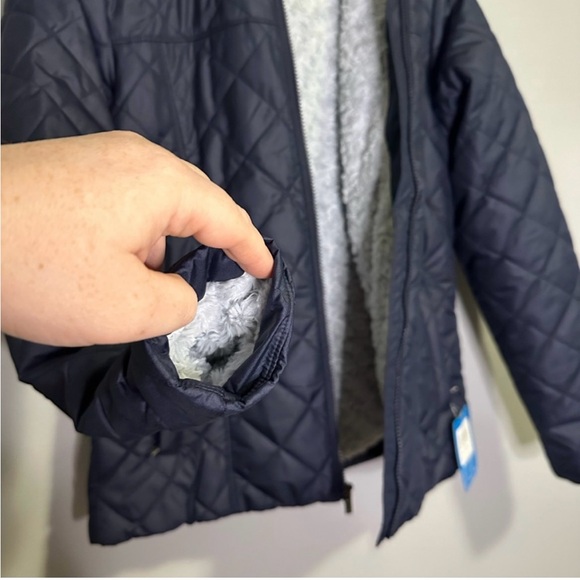 Columbia Blue Hooded Quilted Jacket - Picture 5 of 6